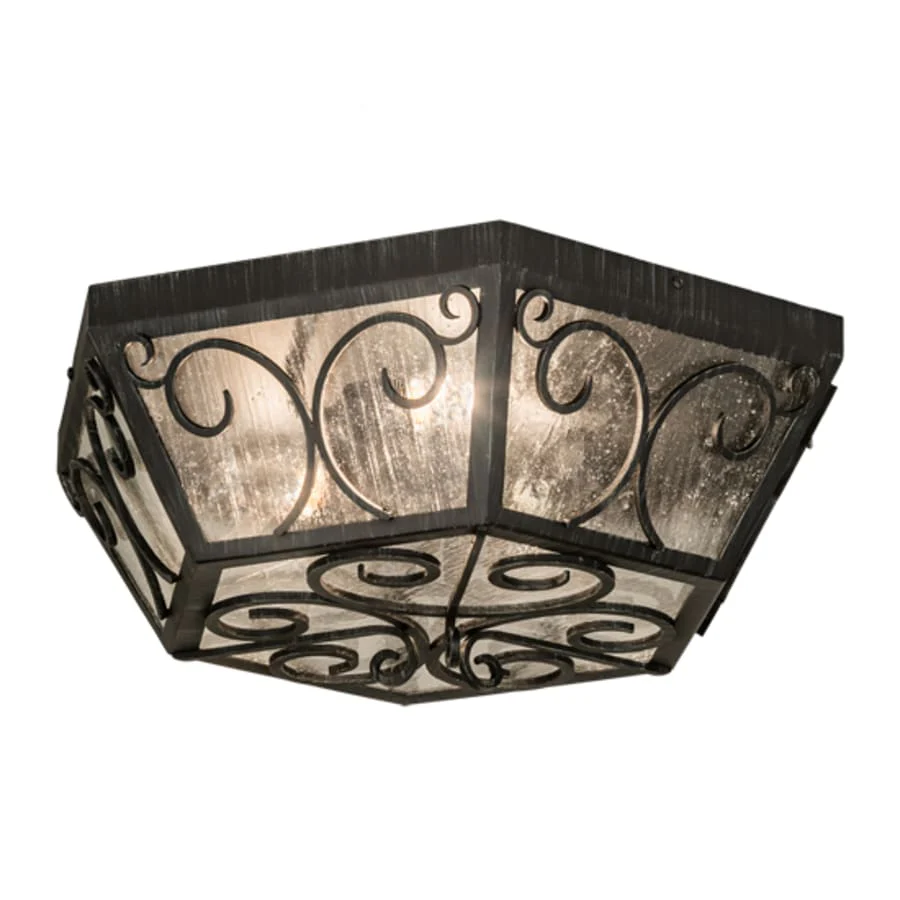 Meyda Tiffany Camilla 3 Light 24" Wide Flush Mount Ceiling Fixture - Image 1