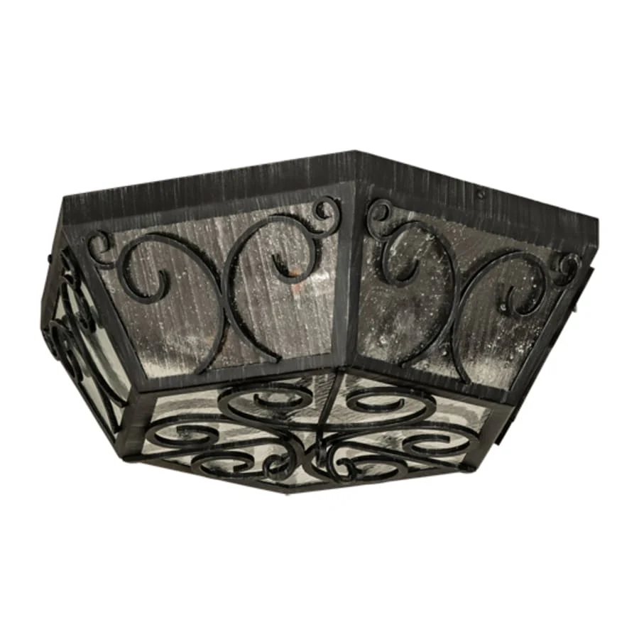 Meyda Tiffany Camilla 3 Light 24" Wide Flush Mount Ceiling Fixture - Image 3