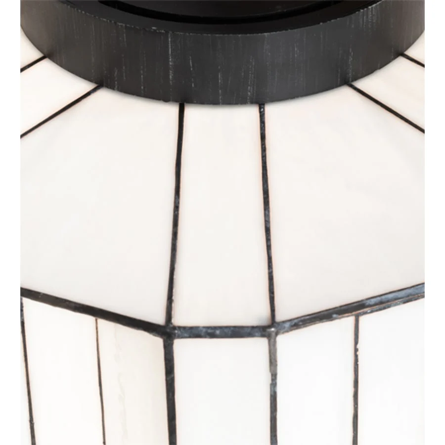 Meyda Tiffany Paramount 24" Wide Flush Mount Waterfall Ceiling Fixture - Antique Iron Gate Finish - GU24 Bulb Base - Image 3