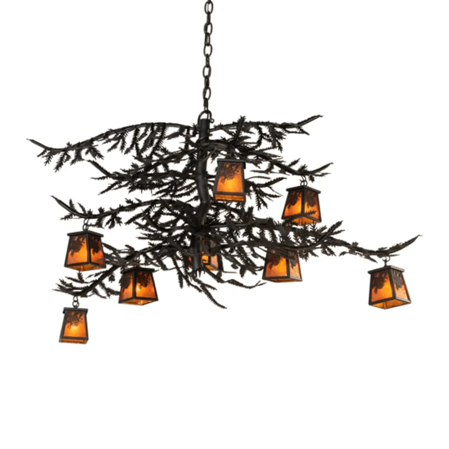Meyda Tiffany Long Pine Branch 8 Light 33" Wide Chandelier - Image 2