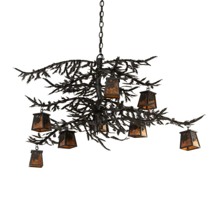 Meyda Tiffany Long Pine Branch 8 Light 33" Wide Chandelier - Image 3