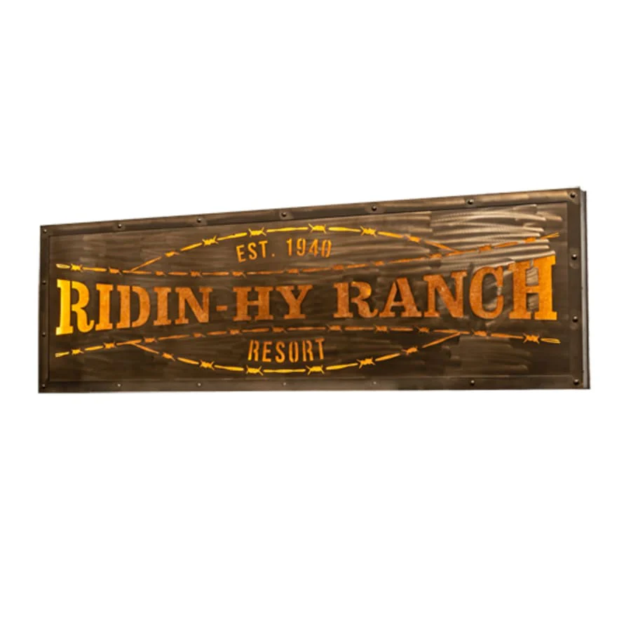 Meyda Tiffany Ridin Hy Personalized 25" Tall LED Wall Sconce - Image 1