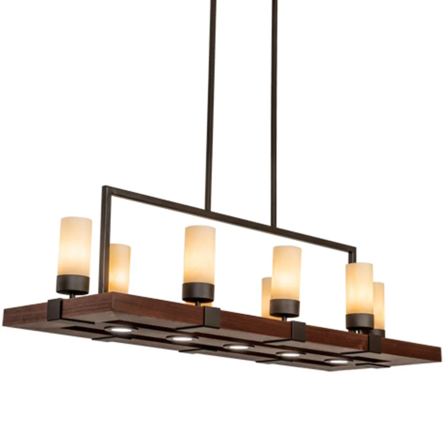 Meyda Tiffany 8 Light 48" Wide Pillar Candle Linear Pendant - Image 1