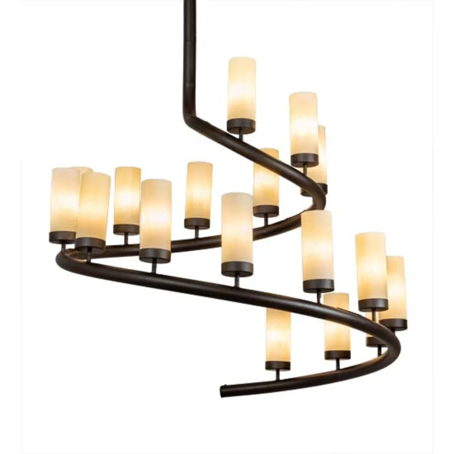 Meyda Tiffany French Horn 17 Light 60" Wide Chandelier - Image 1