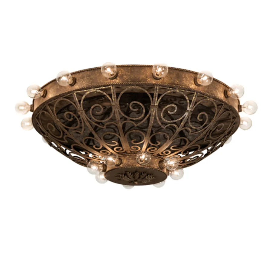 Meyda Tiffany Osteria 24 Light 46" Wide Flush Mount Bowl Ceiling Fixture - Image 1