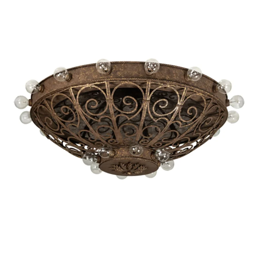 Meyda Tiffany Osteria 24 Light 46" Wide Flush Mount Bowl Ceiling Fixture - Image 3