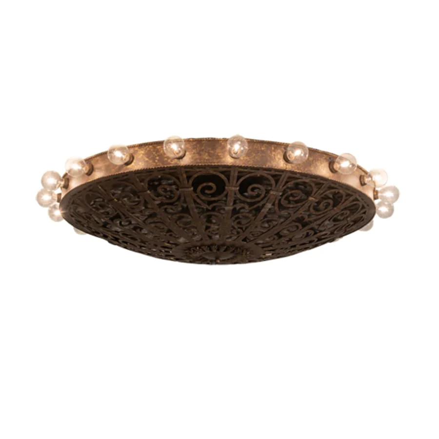 Meyda Tiffany Osteria 20 Light 52" Wide Flush Mount Bowl Ceiling Fixture - Image 1