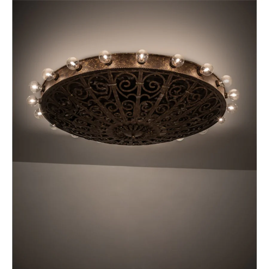 Meyda Tiffany Osteria 20 Light 52" Wide Flush Mount Bowl Ceiling Fixture - Image 2