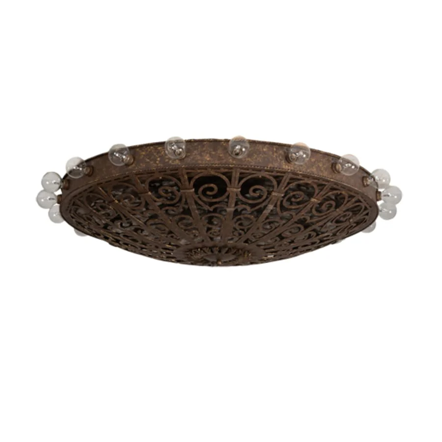 Meyda Tiffany Osteria 20 Light 52" Wide Flush Mount Bowl Ceiling Fixture - Image 3