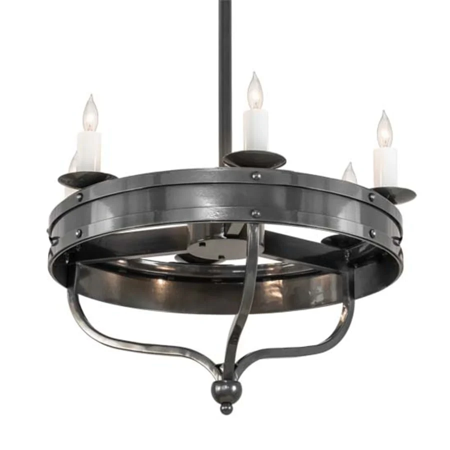 Meyda Tiffany Parnella 6 Light 30" Wide Taper Candle Style Chandelier - Image 1