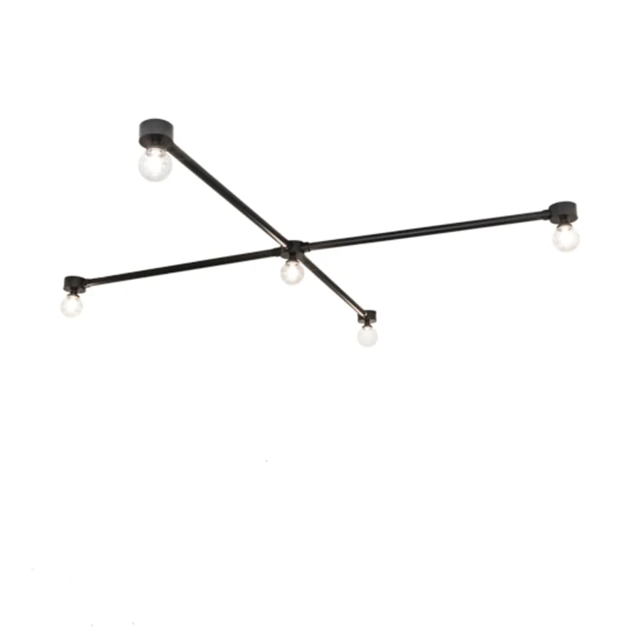 Meyda Tiffany Pronograde Jack 5 Light 96" Wide Flush Mount Ceiling Fixture - Image 1
