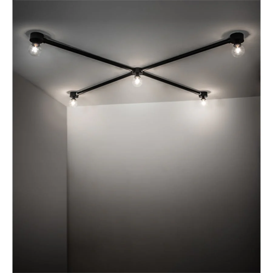 Meyda Tiffany Pronograde Jack 5 Light 96" Wide Flush Mount Ceiling Fixture - Image 2