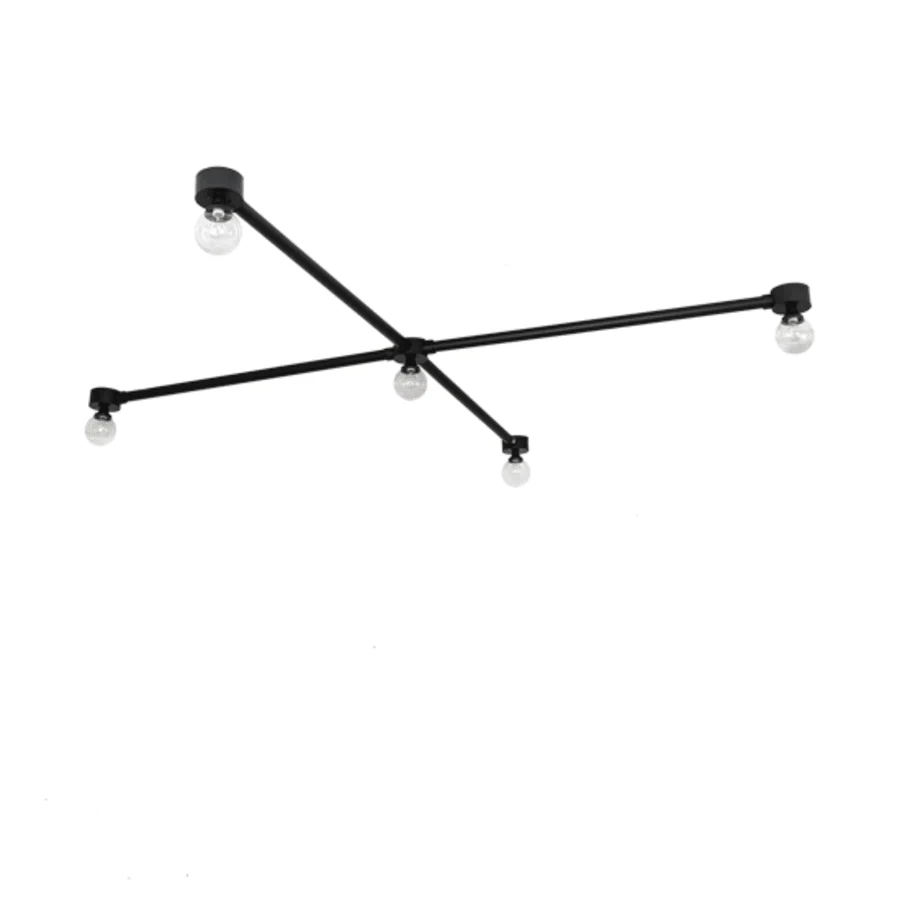 Meyda Tiffany Pronograde Jack 5 Light 96" Wide Flush Mount Ceiling Fixture - Image 3