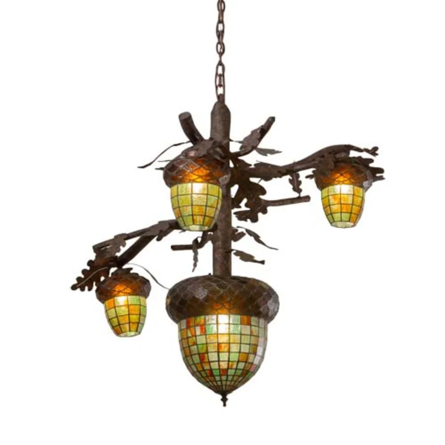 Meyda Tiffany Acorn 4 Light 48" Wide Chandelier - Image 1