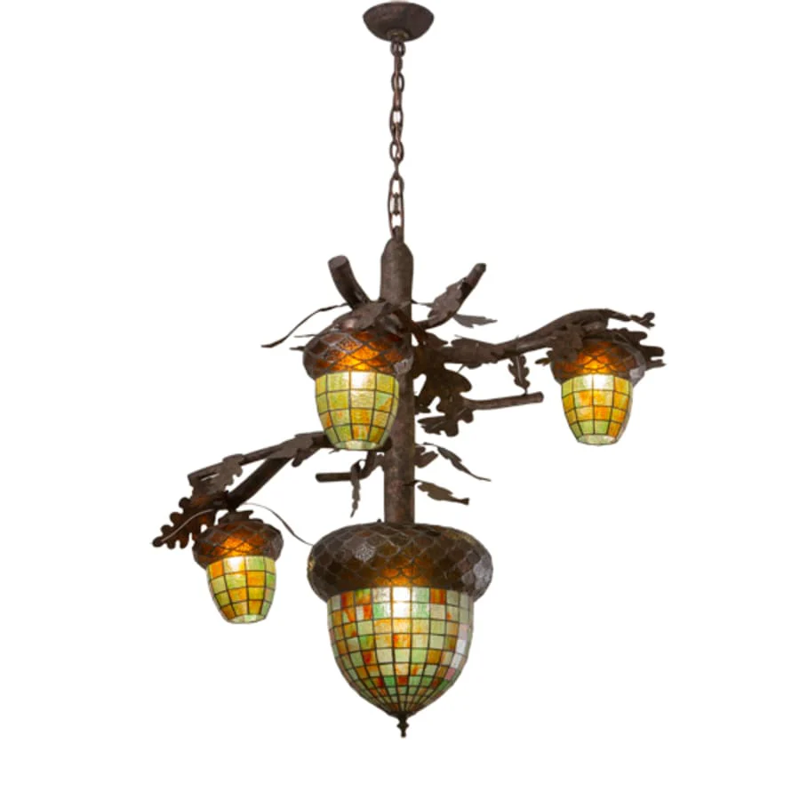 Meyda Tiffany Acorn 4 Light 48" Wide Chandelier - Image 2