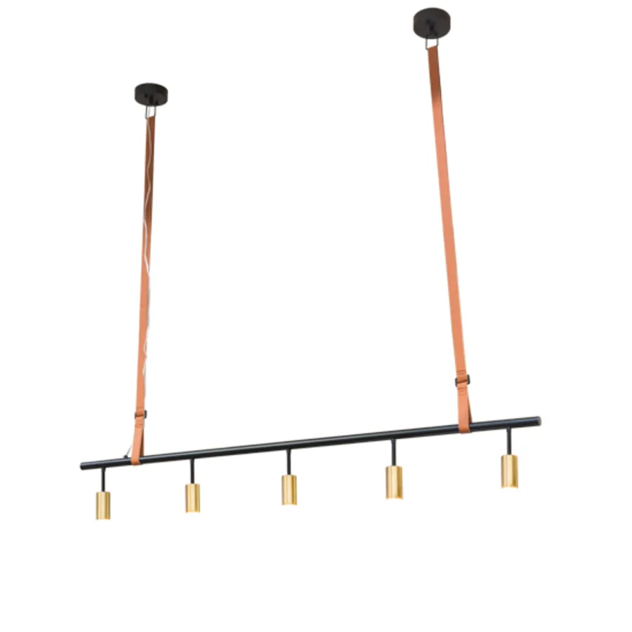 Meyda Tiffany 5 Light 71" Wide Suspension Linear Pendant - Image 1