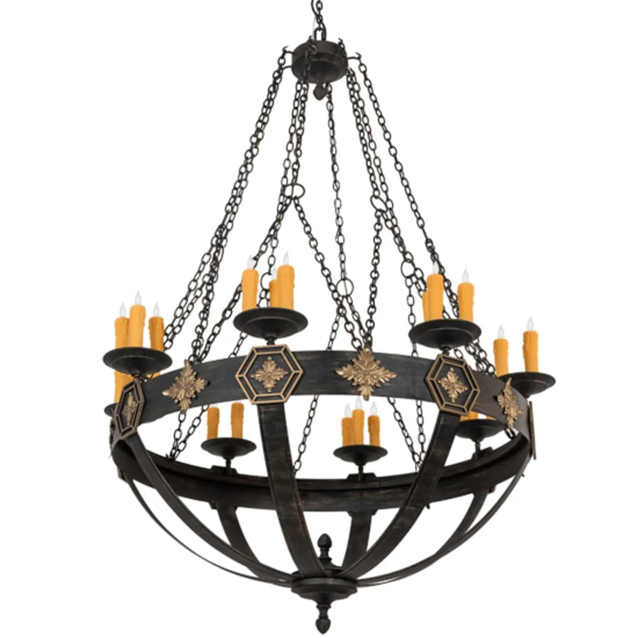 Meyda Tiffany Neapolis 24 Light 60" Wide Taper Candle Style Chandelier - Image 3