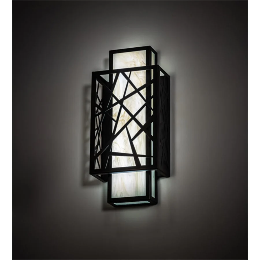 Meyda Tiffany Quadrato 18" Tall LED Wall Sconce - Image 1