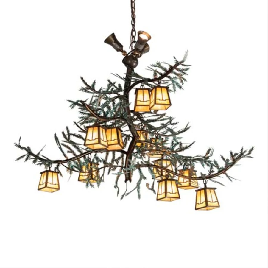 Meyda Tiffany Long Pine Branch 12 Light 32" Wide Chandelier - Image 1