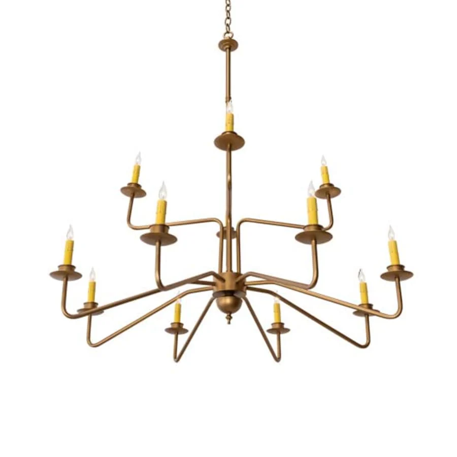 Meyda Tiffany Yanis 12 Light 42" Wide Taper Candle Style Chandelier - Image 1