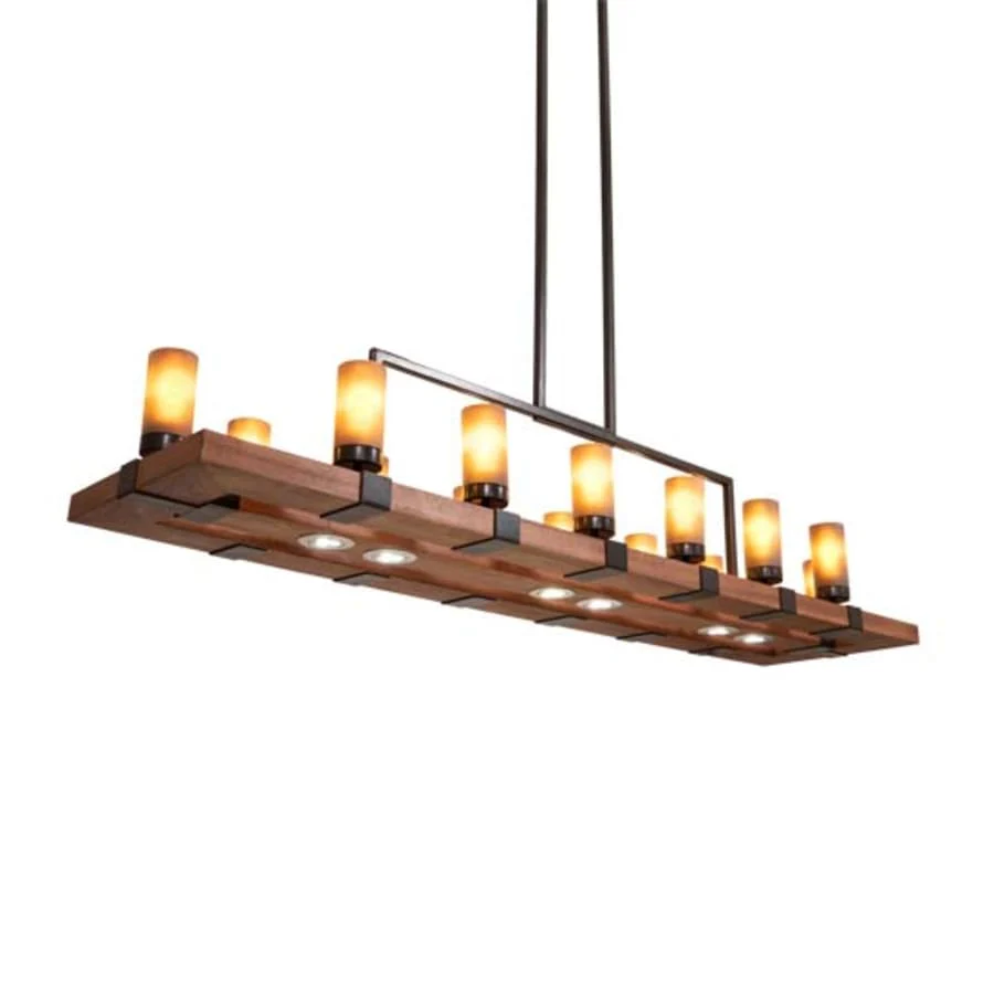 Meyda Tiffany Long Grand Terrace 14 Light 72" Wide Linear Chandelier - Image 1