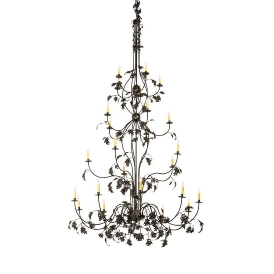 Meyda Tiffany Oak Leaf 25 Light 72" Wide Taper Candle Style Chandelier - Image 1