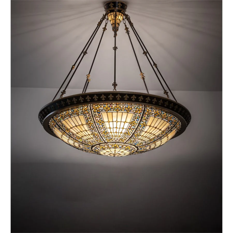 Meyda Tiffany Fleur-de-lis 8 Light 45" Wide Pendant - Image 2
