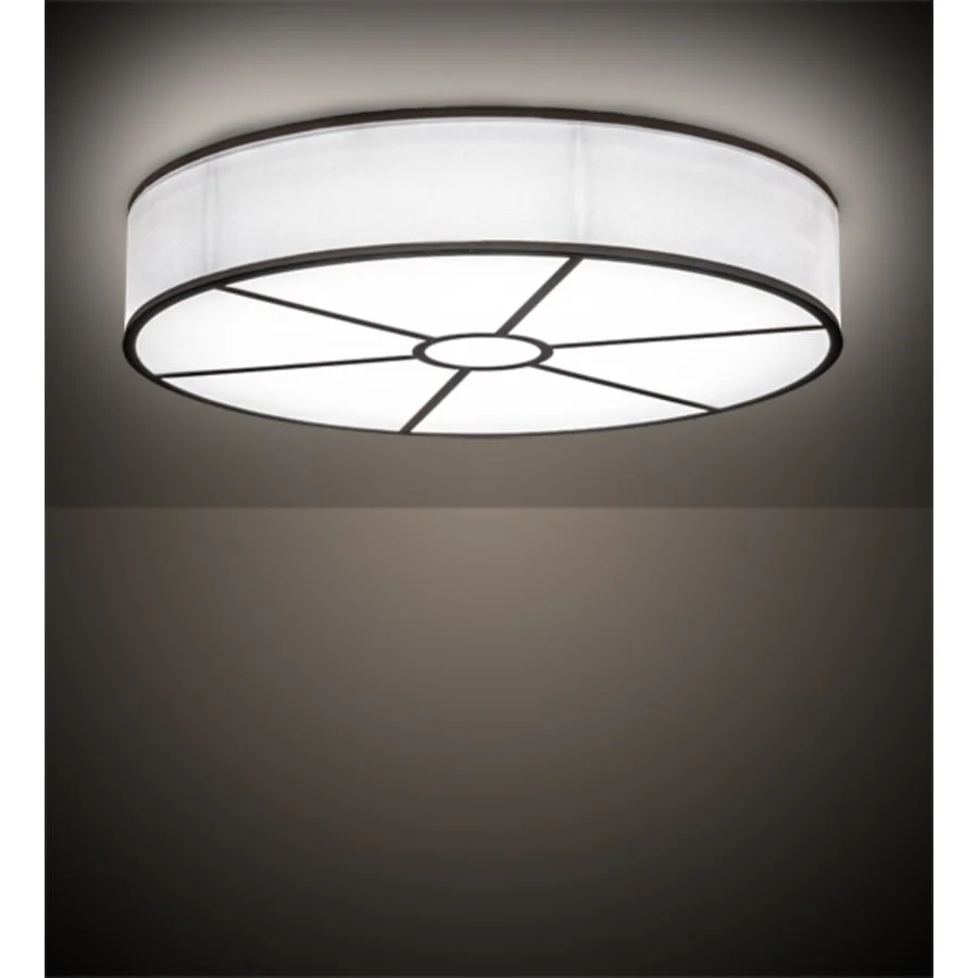 Meyda Tiffany Cilindro 36" Wide LED Flush Mount Drum Ceiling Fixture - Image 2