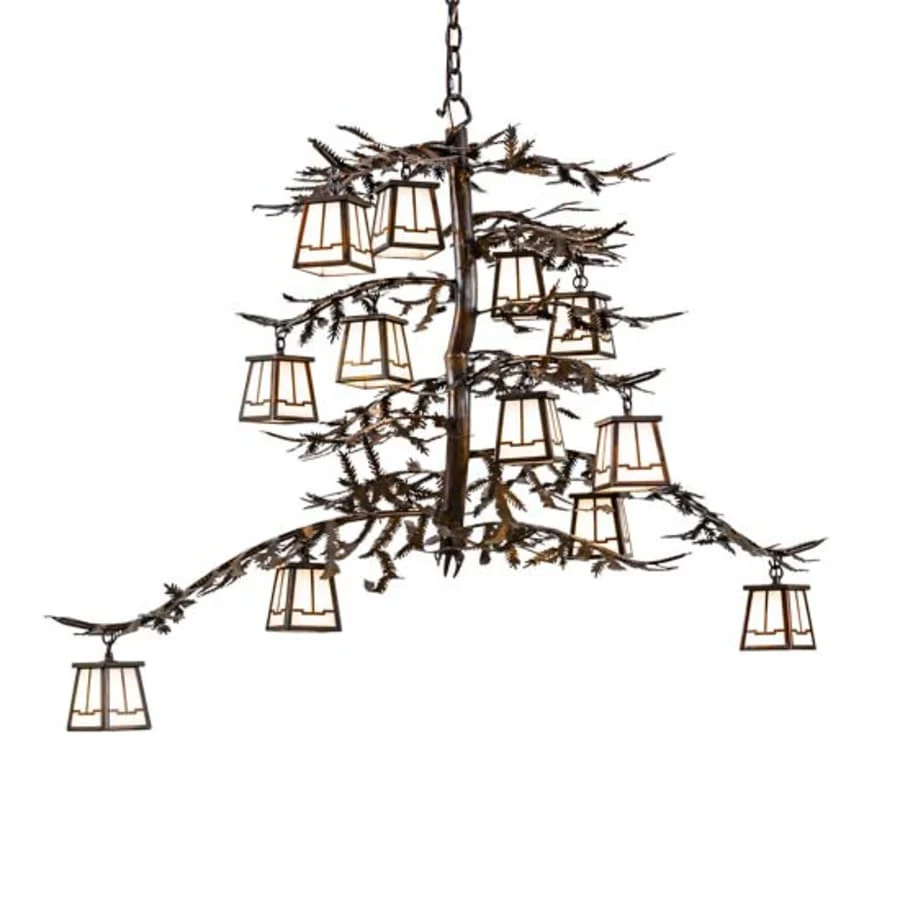 Meyda Tiffany Long Pine Branch 12 Light 30" Wide Chandelier - Image 1