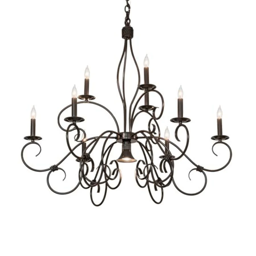 Meyda Tiffany Grace 9 Light 40" Wide Taper Candle Style Chandelier - Image 1