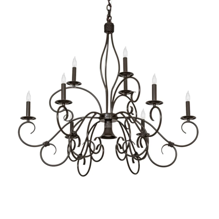 Meyda Tiffany Grace 9 Light 40" Wide Taper Candle Style Chandelier - Image 3