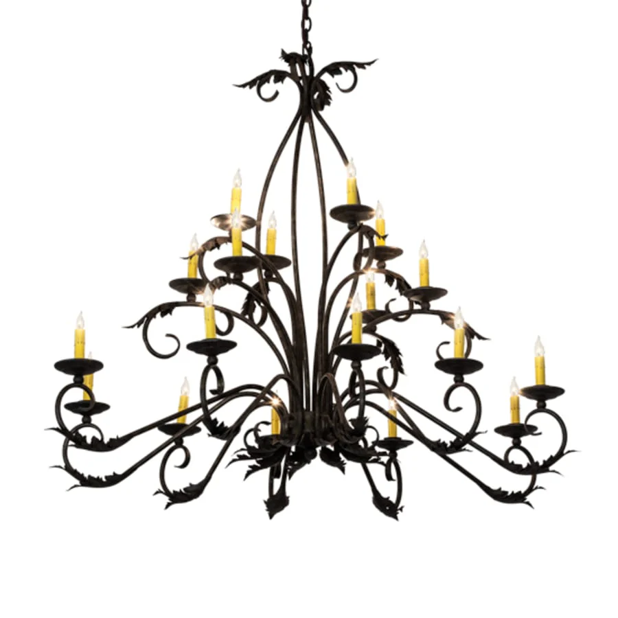 Meyda Tiffany Long Windsor 18 Light 40" Wide Taper Candle Style Chandelier - Image 2