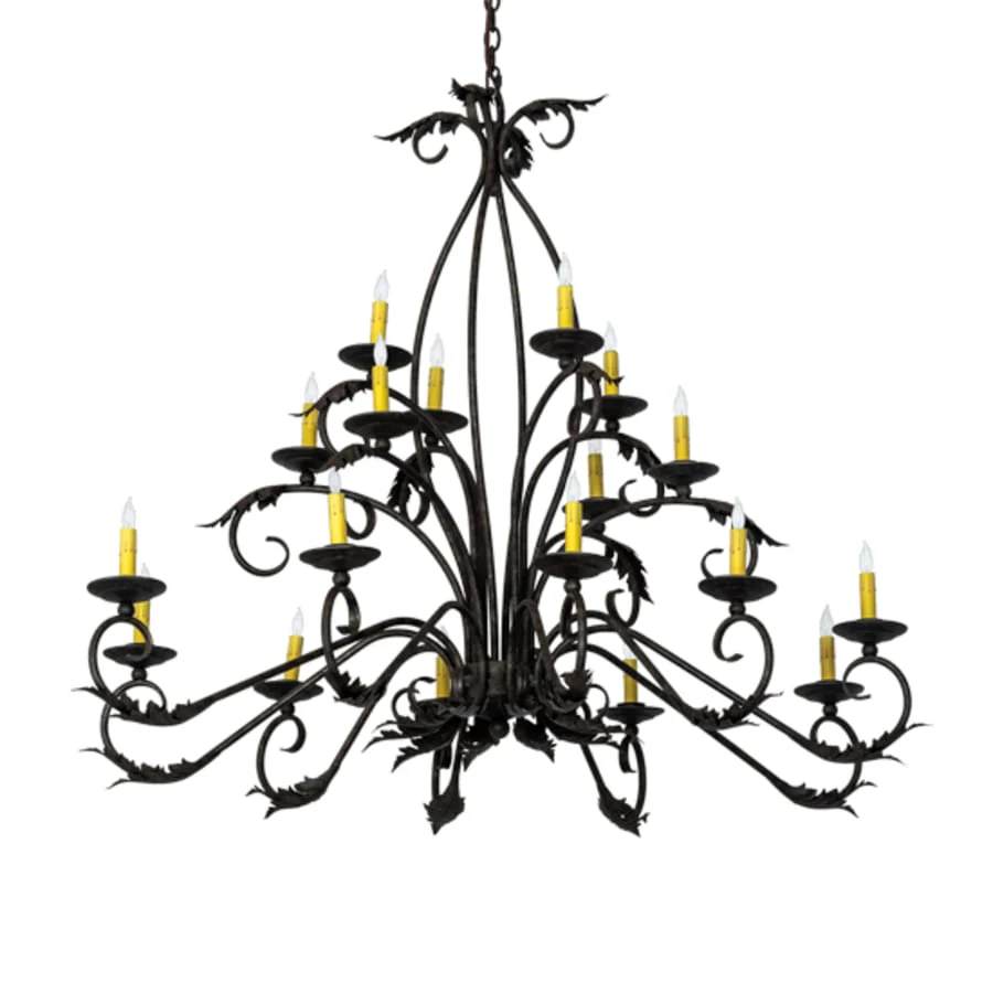 Meyda Tiffany Long Windsor 18 Light 40" Wide Taper Candle Style Chandelier - Image 3