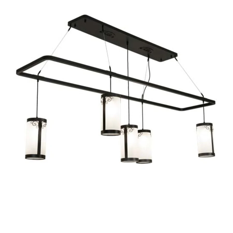 Meyda Tiffany Long Putrelo 5 Light 78" Wide Linear Chandelier - Image 1