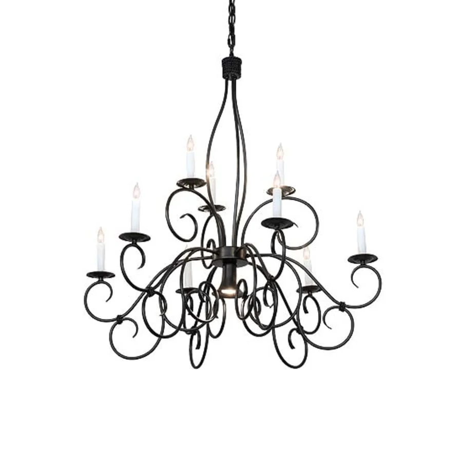 Meyda Tiffany Grace 9 Light 36" Wide Taper Candle Style Chandelier - Image 1