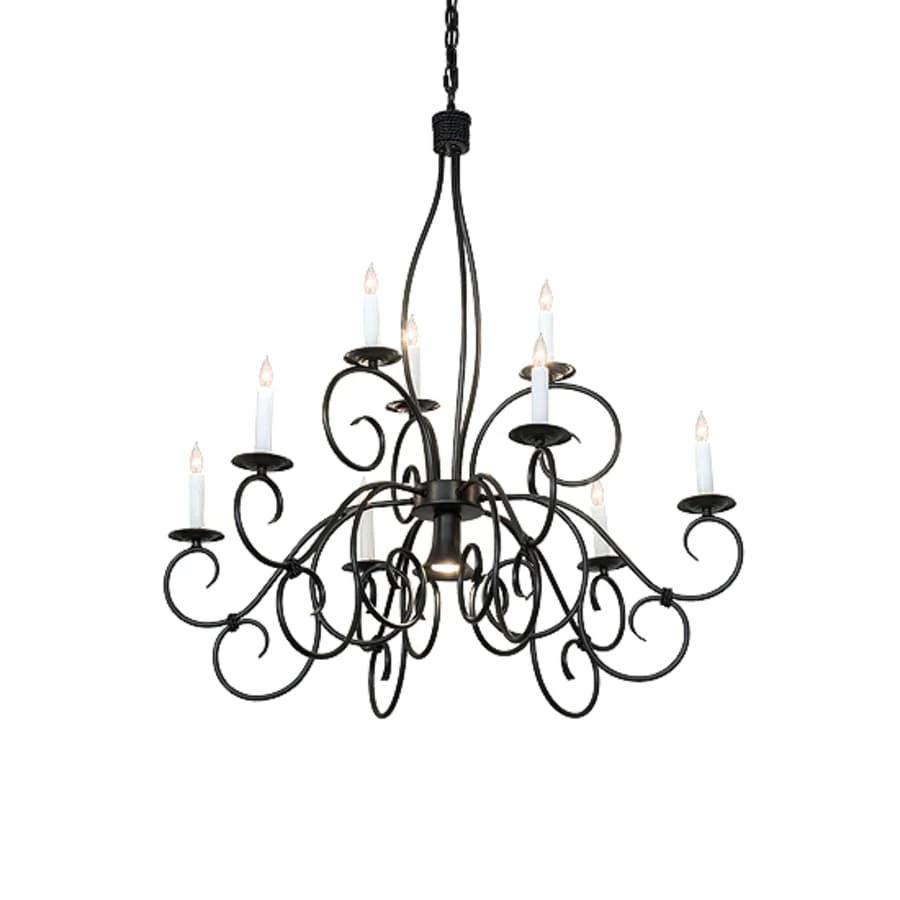 Meyda Tiffany Grace 9 Light 36" Wide Taper Candle Style Chandelier - Image 2