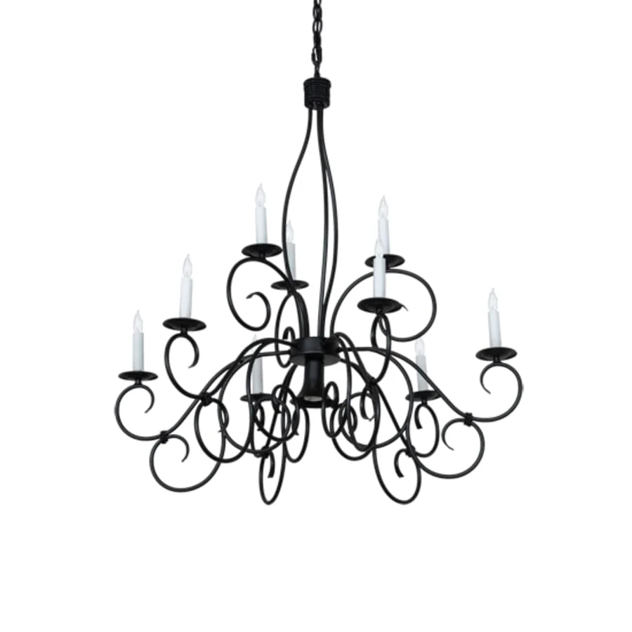 Meyda Tiffany Grace 9 Light 36" Wide Taper Candle Style Chandelier - Image 3