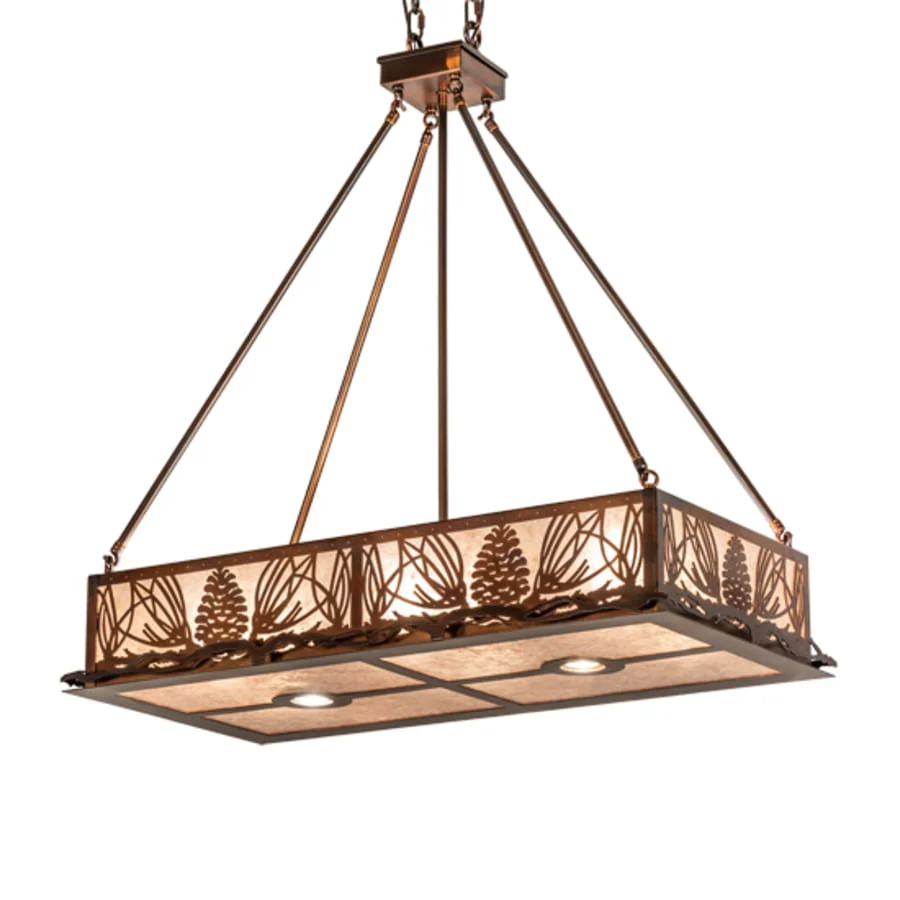 Meyda Tiffany 6 Light 36" Wide Linear Pendant - Image 3