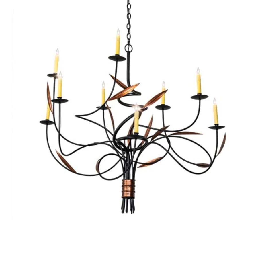 Meyda Tiffany Layla 9 Light 42" Wide Taper Candle Style Chandelier - Image 1