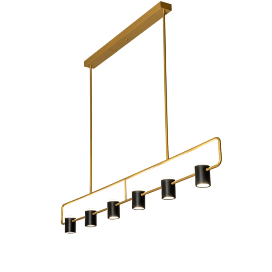 Meyda Tiffany 6 Light 72" Wide Linear Pendant - Image 1