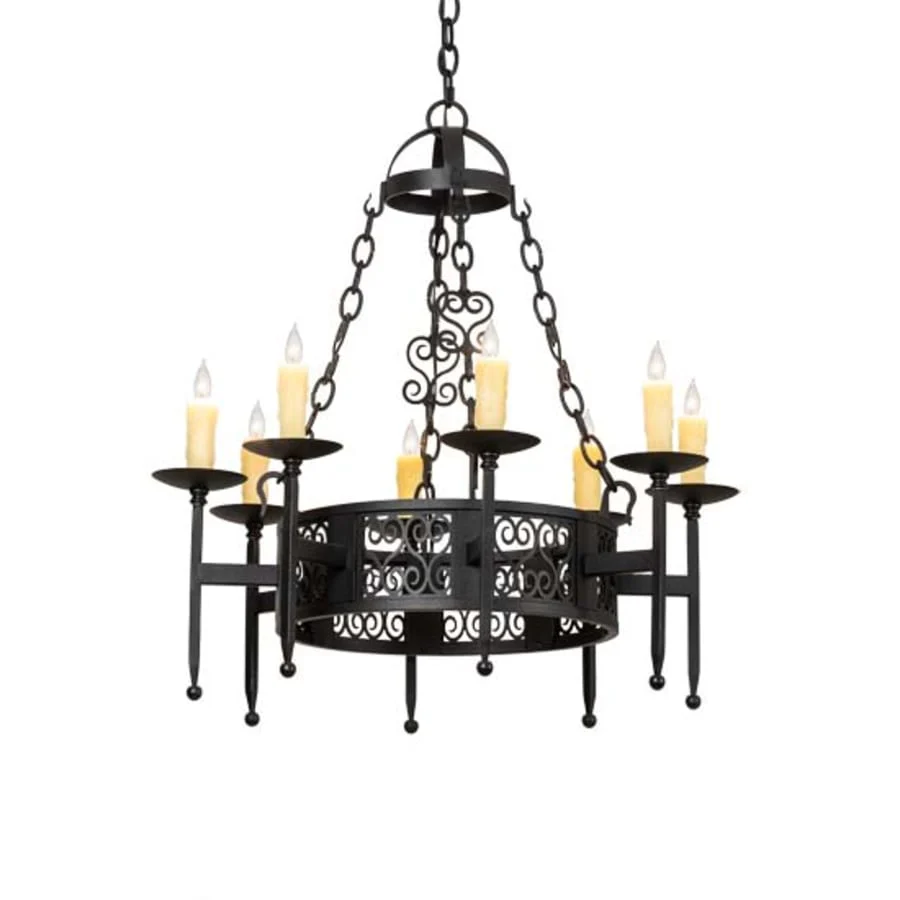 Meyda Tiffany Toscano 8 Light 28" Wide Taper Candle Style Chandelier - Image 1