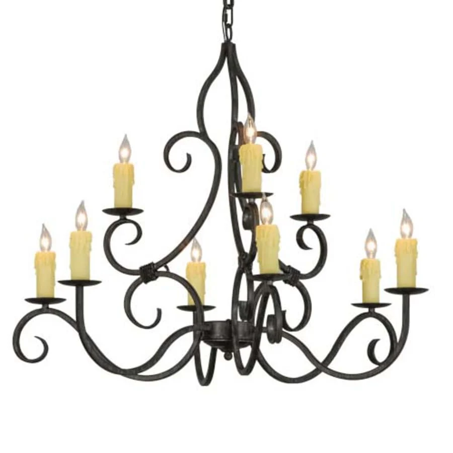 Meyda Tiffany Clayton 9 Light 36" Wide Taper Candle Style Chandelier - Image 1