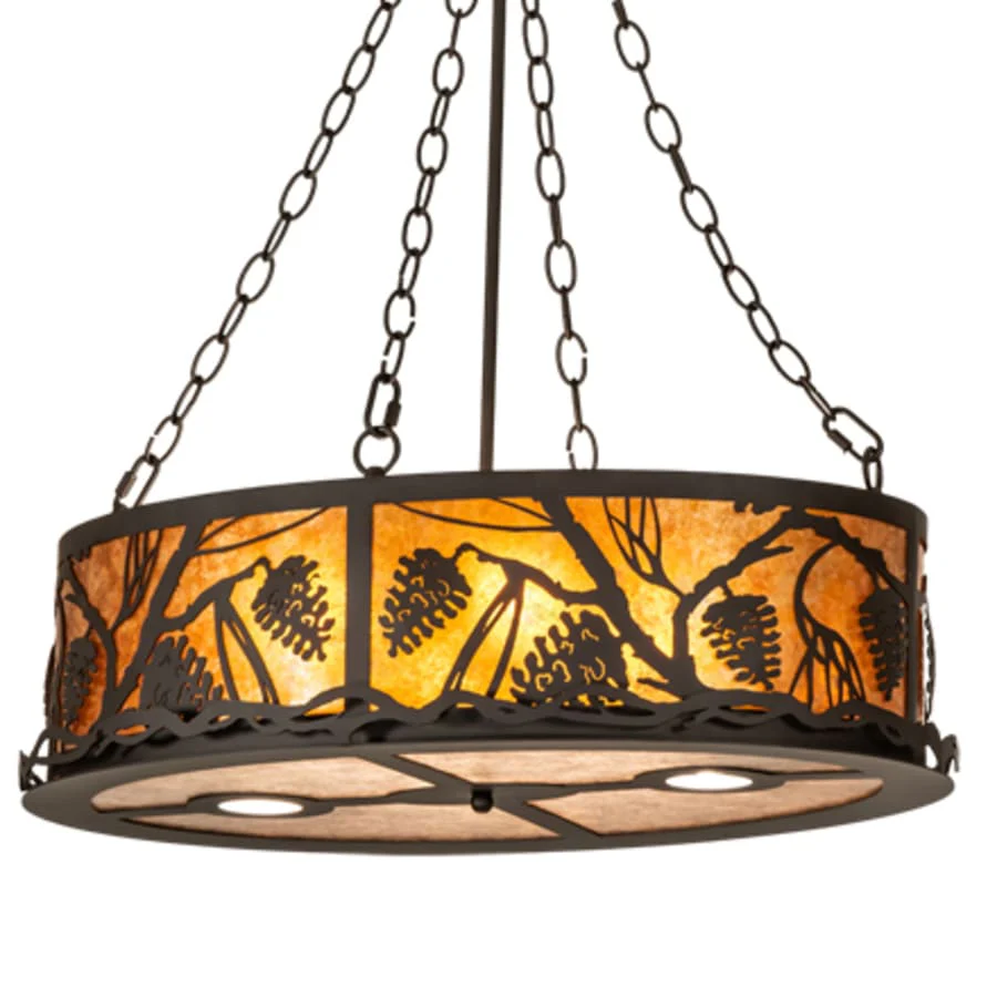 Meyda Tiffany 4 Light 18" Wide Abstract Pendant - Image 1