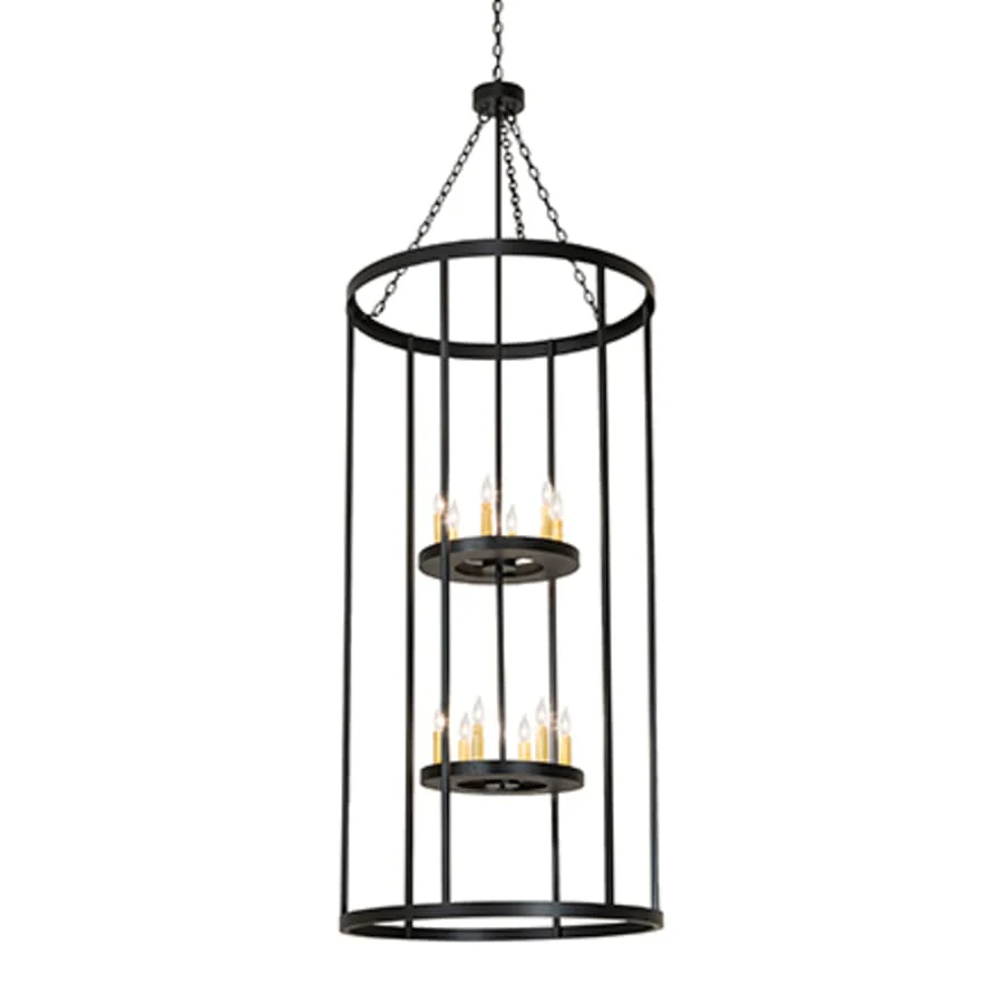 Meyda Tiffany 12 Light 36" Wide Taper Candle Pendant - Image 1