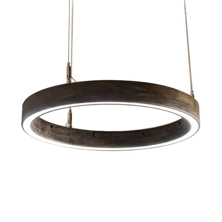 Meyda Tiffany 18" Wide Wood Pendant - Image 1