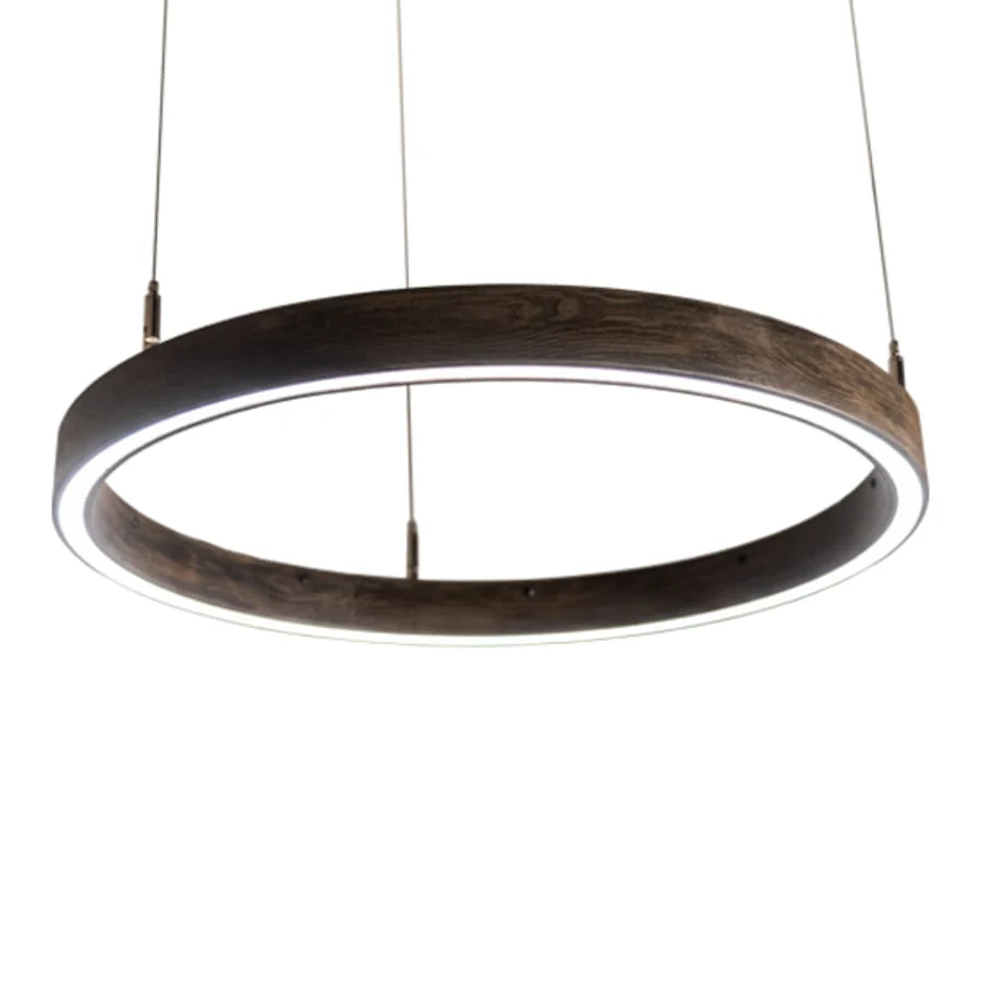 Meyda Tiffany 24" Wide Wood Pendant - Image 1