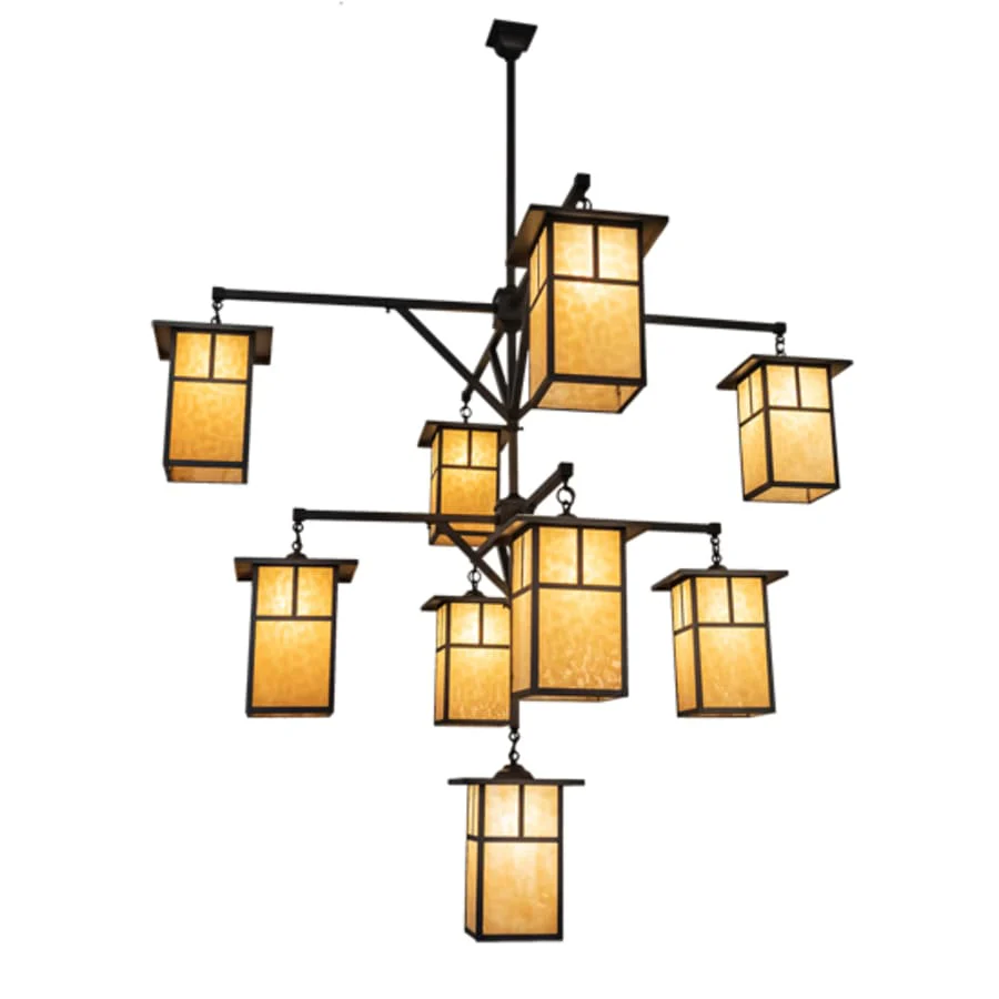 Meyda Tiffany Hyde Park T Mission 9 Light 64" Wide Chandelier - Image 2