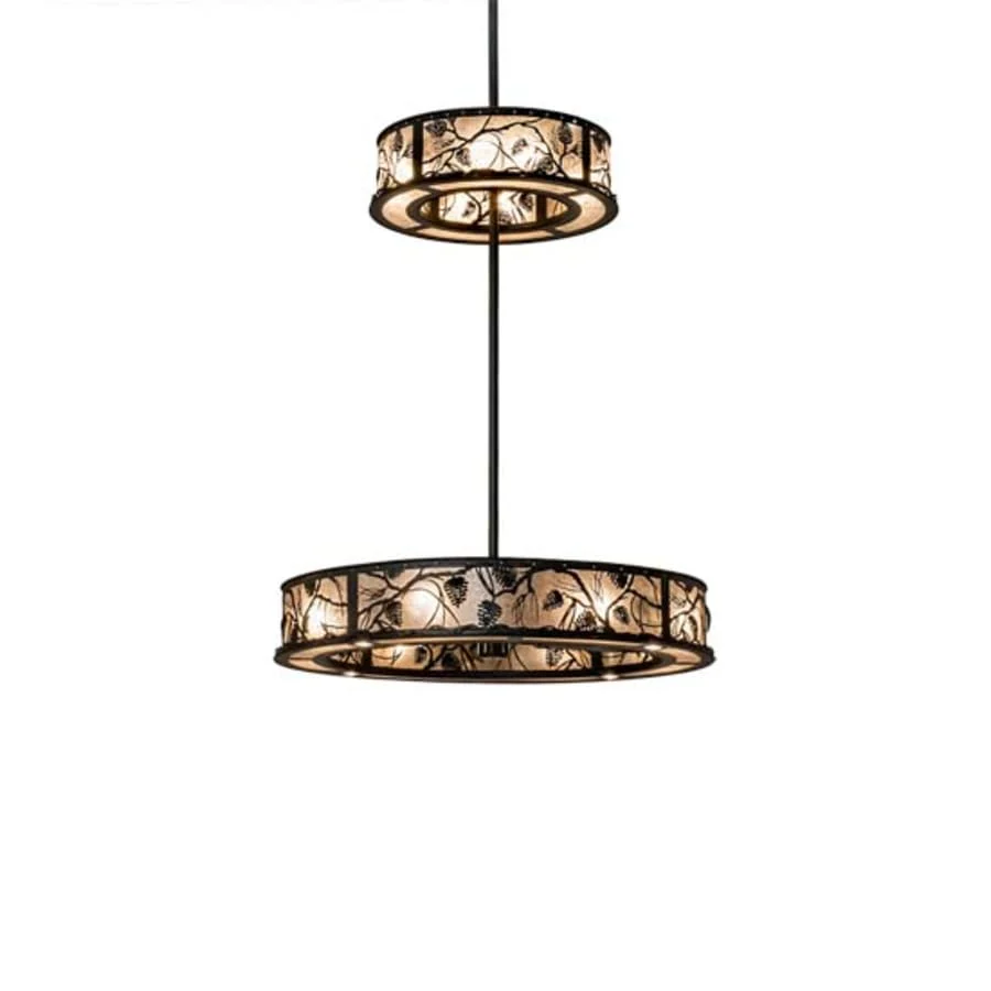 Meyda Tiffany Whispering Pines 16 Light 56" Wide Ring Chandelier - Image 1