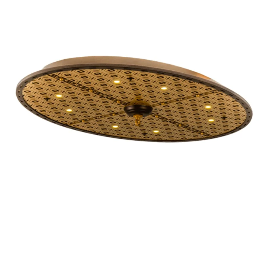 Meyda Tiffany Geometrik 48" Wide LED Flush Mount Ceiling Fixture - Image 1