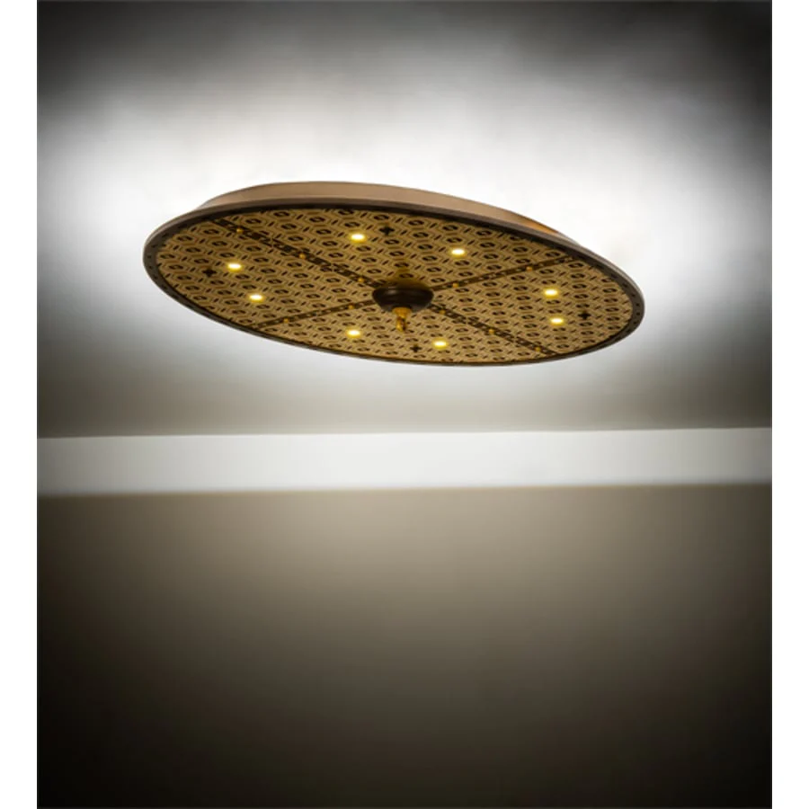 Meyda Tiffany Geometrik 48" Wide LED Flush Mount Ceiling Fixture - Image 2